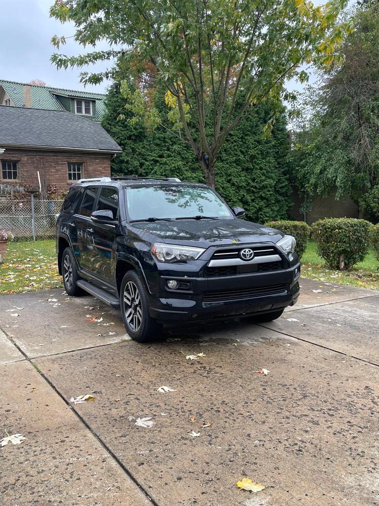 Black Front Bumper Overlays For Limited 4Runner (2014-2023) - Customer Photo From Chris 