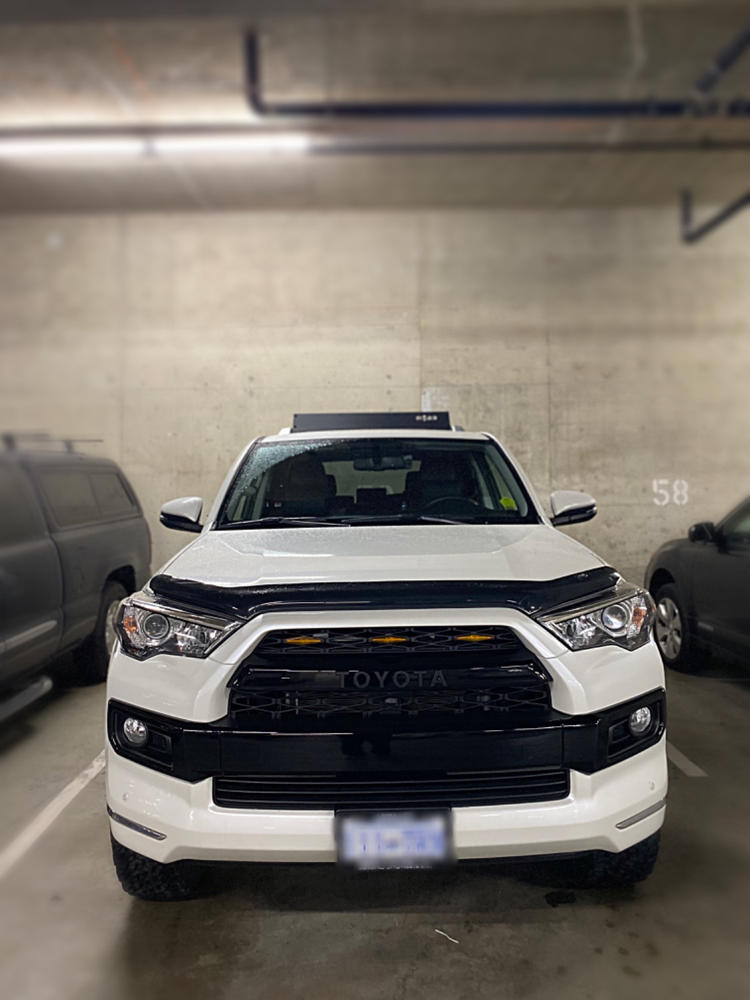 4Runner Lifestyle Limited Black Front Bumper Overlays - Customer Photo From Dennis K.