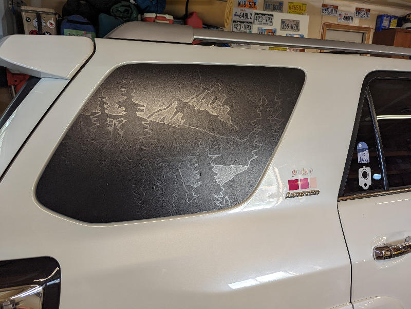 Rear Quarter Panel Window Decals For 4Runner (2010-2023) - Customer Photo From Cybil C.