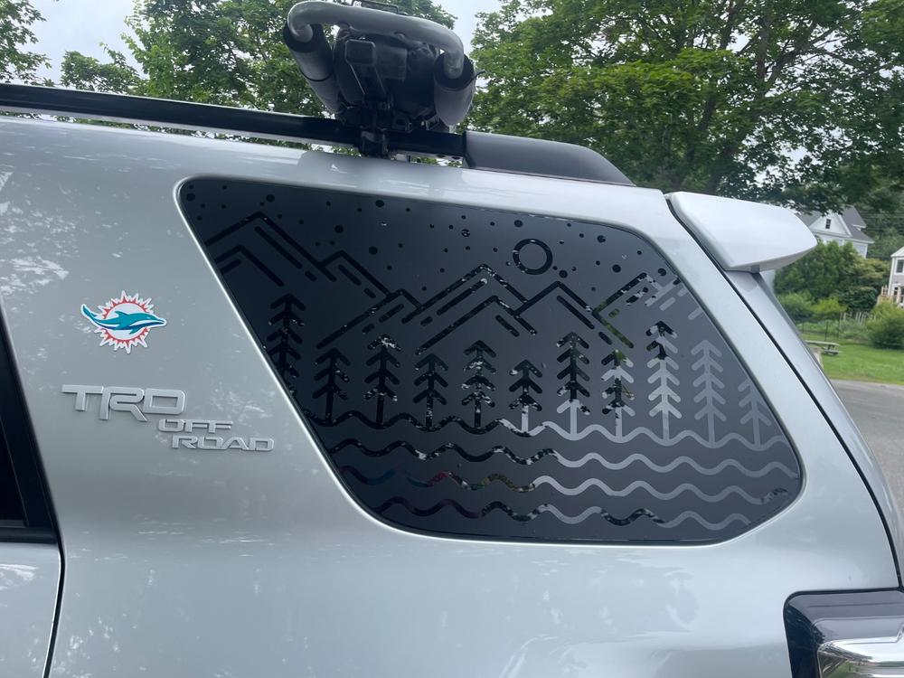 Rear Quarter Panel Window Decals For 4Runner (2010-2024) - Customer Photo From Donald Ross Cameron