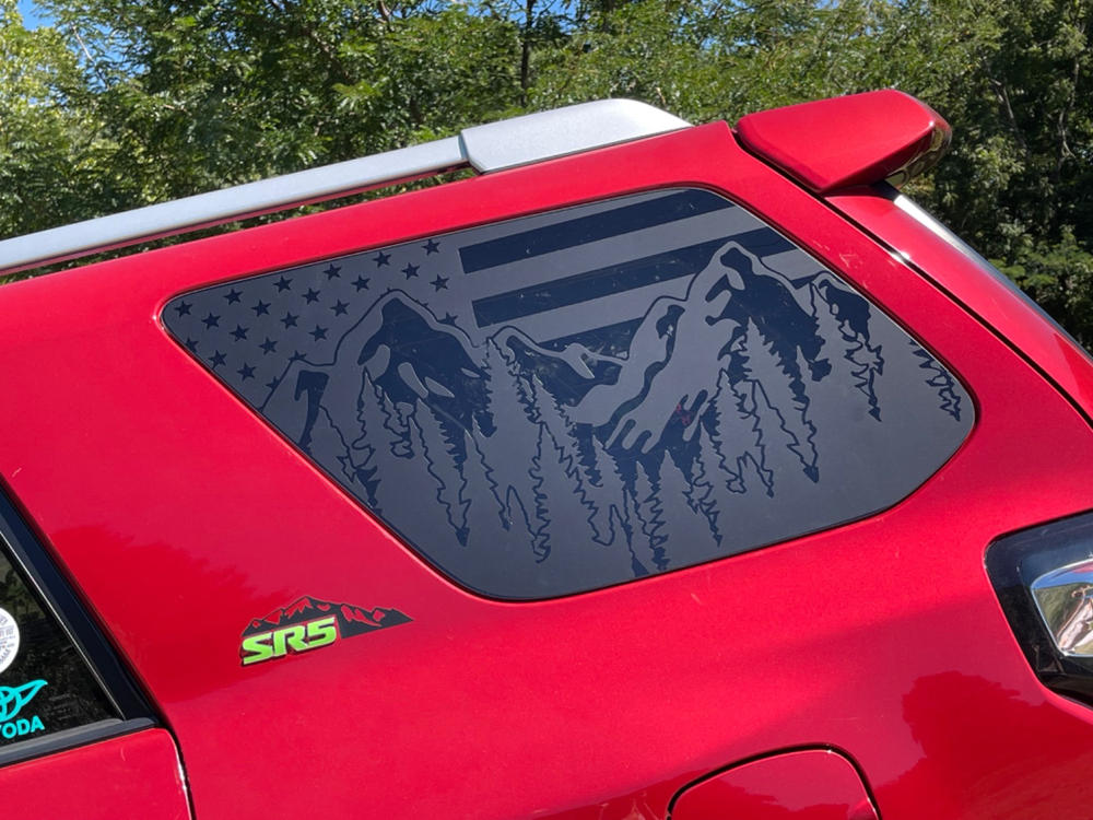 Rear Quarter Panel Window Decals For 4Runner (2010-2023) - Customer Photo From Laura W.