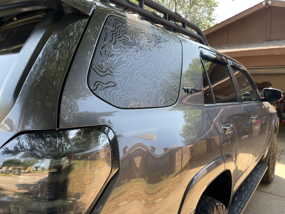 Rear Quarter Panel Window Decals For 4Runner (2010-2023) - Customer Photo From Nathan R.