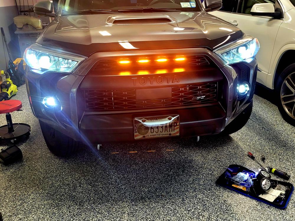 AlphaRex Universal Toyota Dual Color LED Projector Fog Lights (2010-2024) - Customer Photo From John