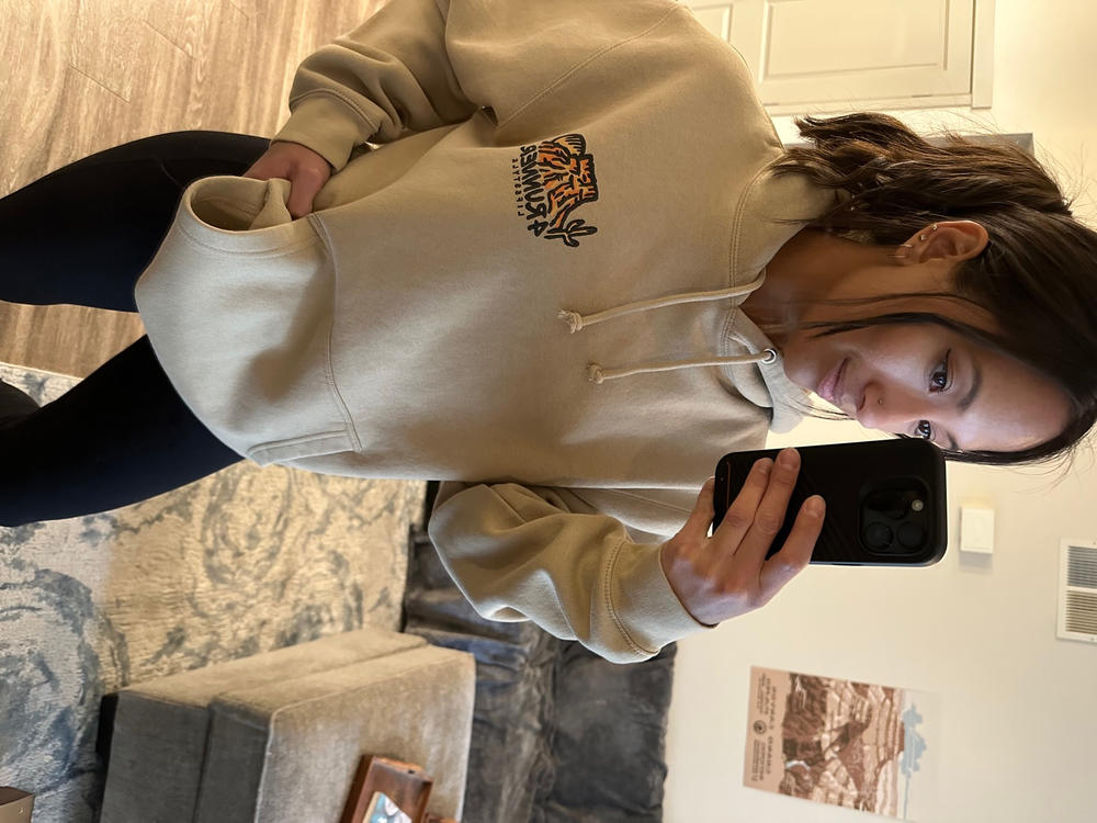 Rayco Design x 4Runner Lifestyle For The Roaming Soul Tan Hoodie - Customer Photo From Kylee H.