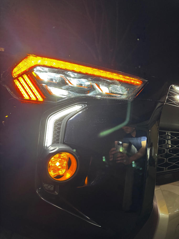 US Ship For Toyota 4Runner 2014-2024 Fang Lights Spot Driving Lamp DRL LED Pair