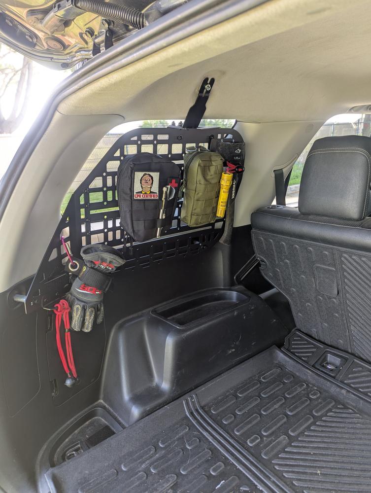 4Runner Lifestyle Rear Window Molle Panels For 4Runner (2010-2024) - Customer Photo From Devin