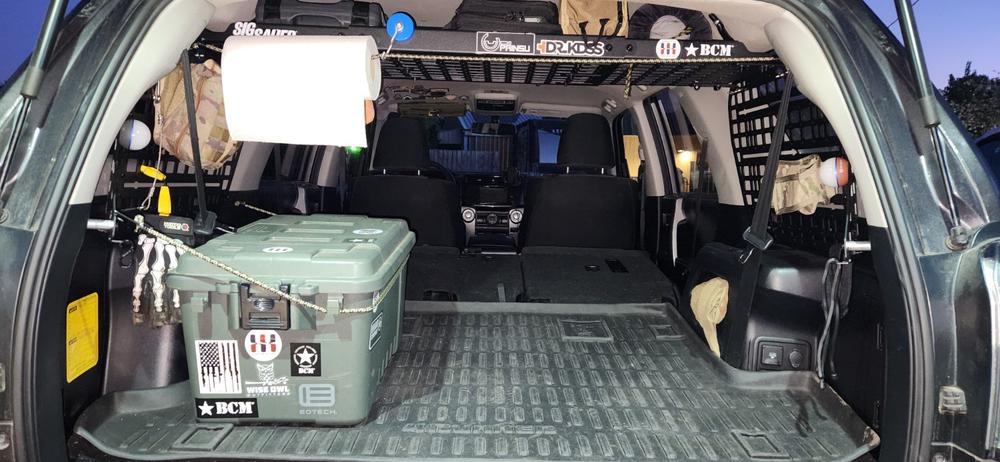 4Runner Lifestyle Rear Window Molle Panels For 4Runner (2010-2024) - Customer Photo From Mike Butler