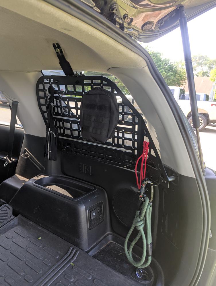 4Runner Lifestyle Rear Window Molle Panels For 4Runner (2010-2024) - Customer Photo From Devin