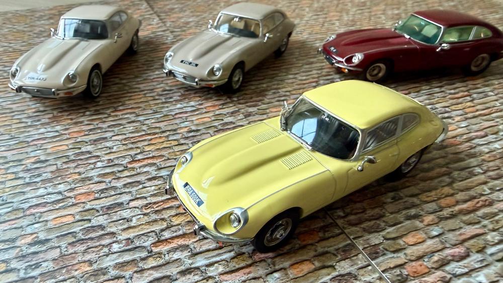 Oxford Diecast Jaguar V12 E Type Coupe Primrose Yellow - 1:43 Scale