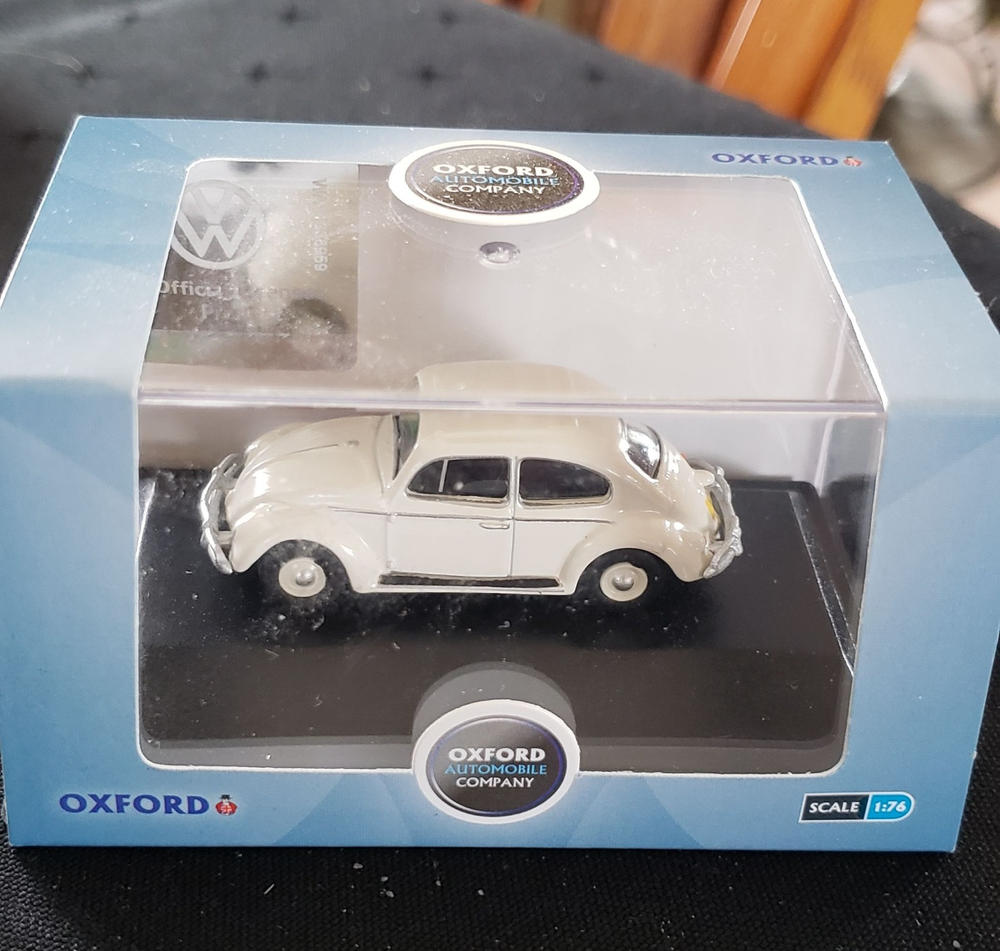 Oxford Diecast VW Beetle Lotus White - Customer Photo From Paul Cheney