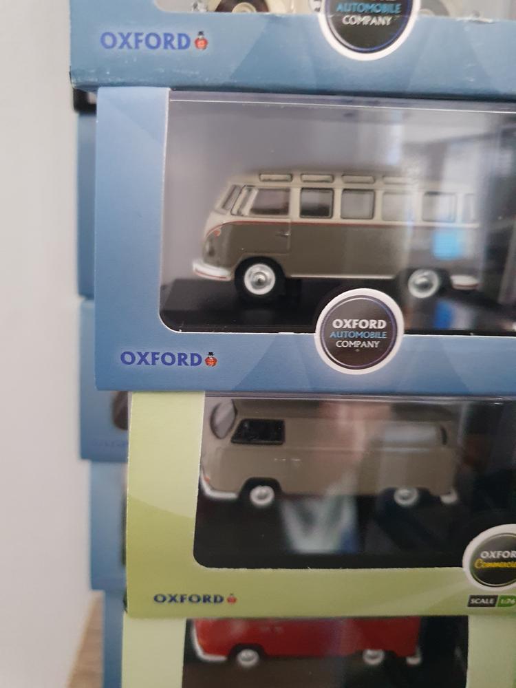 Oxford Diecast VW T1 Samba Bus Mouse Grey and Pearl White - Customer Photo From David Gale