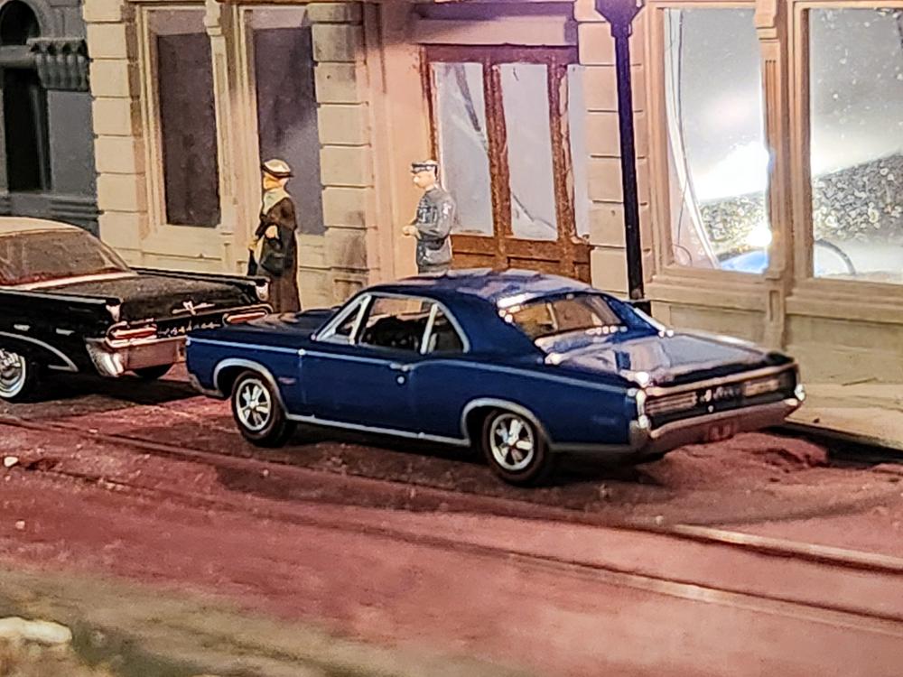 Oxford Diecast Pontiac GTO 1966 Fontaine Blue 1:87 scale - Customer Photo From Bill Pence