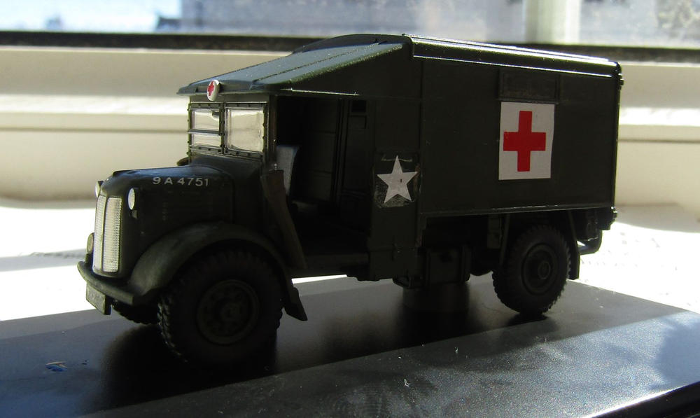 Model of the 51st Highland Division 1944 Austin K2 Ambulance by Oxford at 1:76 scale. - Customer Photo From Roger Greenaway