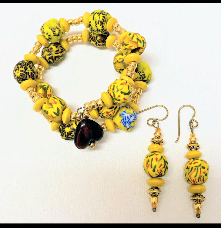 Akwaaba Bracelet Set - Customer Photo From Janel