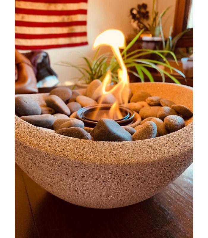 Wave Fire Bowl Table Top - Customer Photo From Dentmal