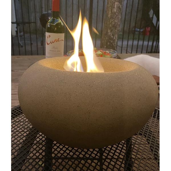 Stone Fire Bowl Table Top - Customer Photo From Sandra L.