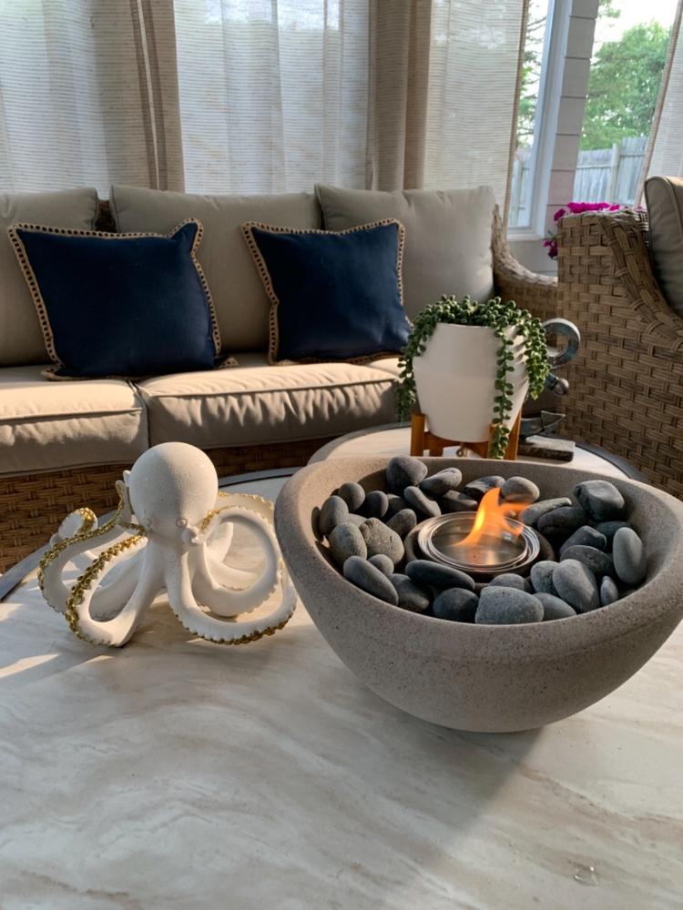 Wave Fire Bowl Table Top - Customer Photo From Anonymous