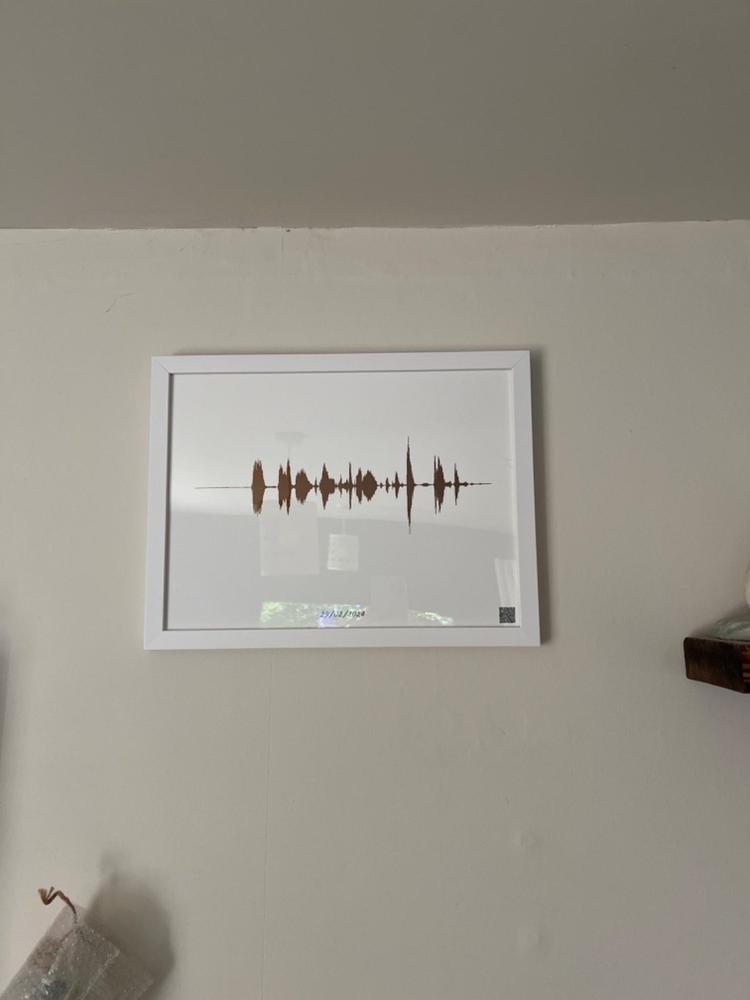 I Love You Soundwave Art - Positive Prints