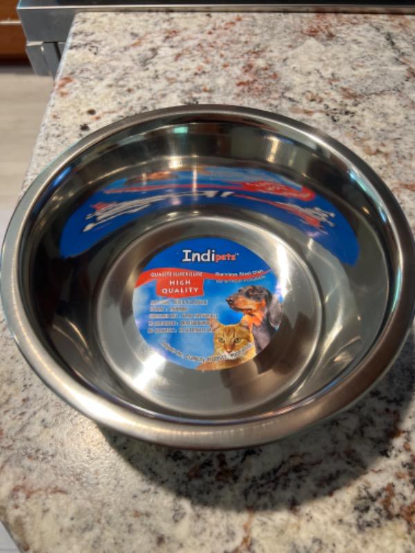 Indipets Stainless Steel Bowl 2 Quart