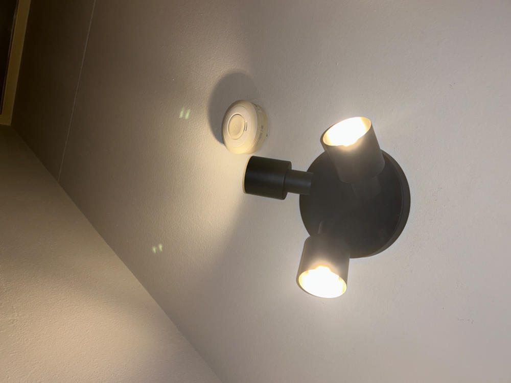 Foco de techo moderno Elena, redondo, negro, 3 luces - Customer Photo From Carole Lem