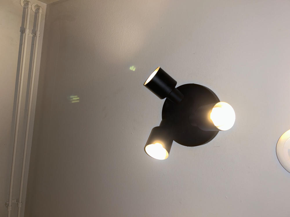 Foco de techo moderno Elena, redondo, negro, 3 luces - Customer Photo From Anonymous