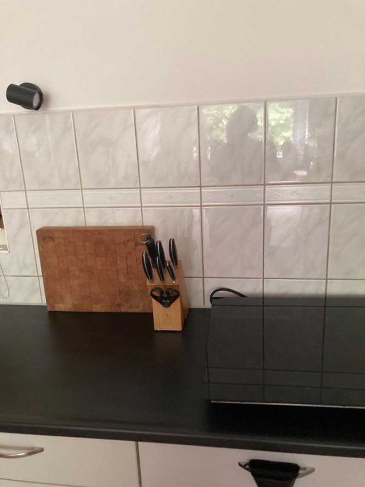 Foco de pared moderno negro, Elena, con interruptor - Customer Photo From Anonymous