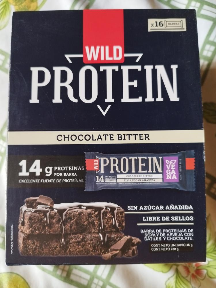 Wild Protein Vegana Chocolate Bitter 16 unidades - Customer Photo From Anonymous