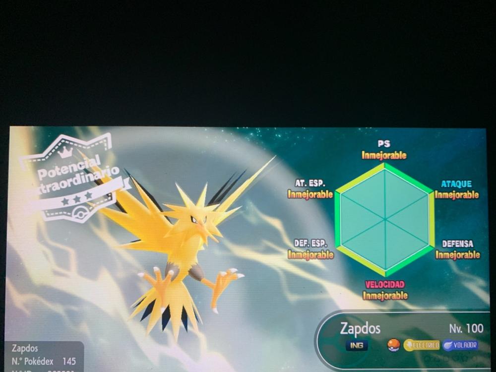 Shiny 6IV Articuno Zapdos Moltres Legendary Birds Pokemon -  Portugal