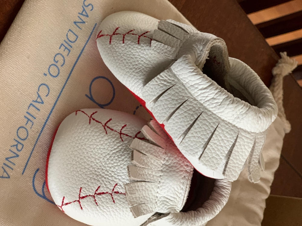 Home Run Baby Moccasins - Customer Photo From Mary Ann Barrios