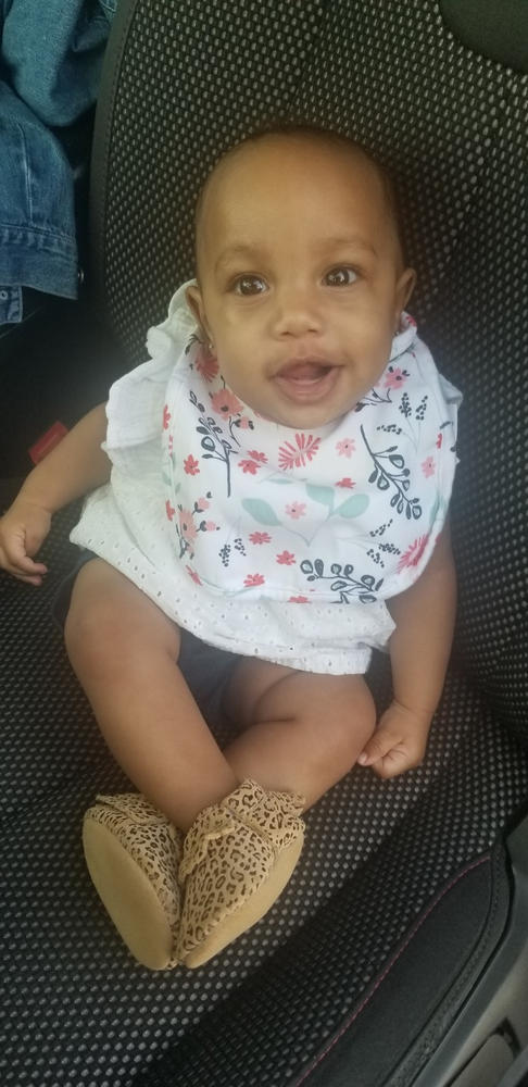 Leopard Baby Moccasins - Customer Photo From KIMBERLY K MCCANTS