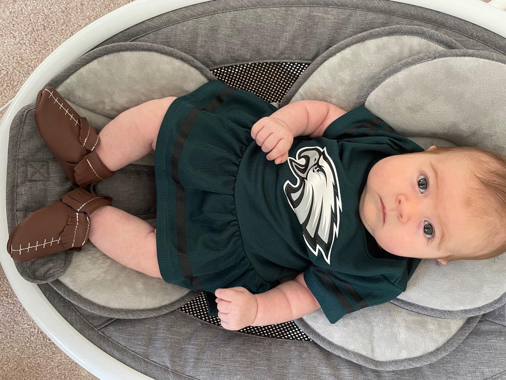 Touchdown Baby Moccasins - Customer Photo From Tess Glancey