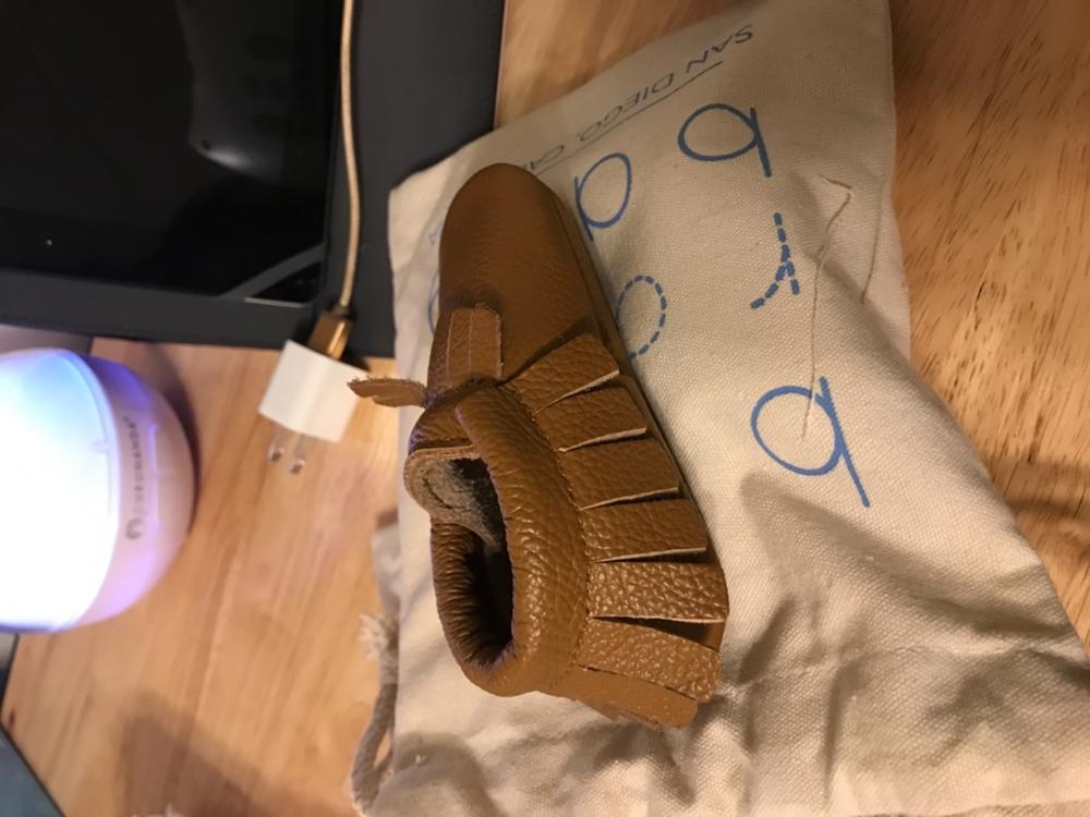 Classic Brown Fringeless Moccasins - Customer Photo From Wendy Ewart