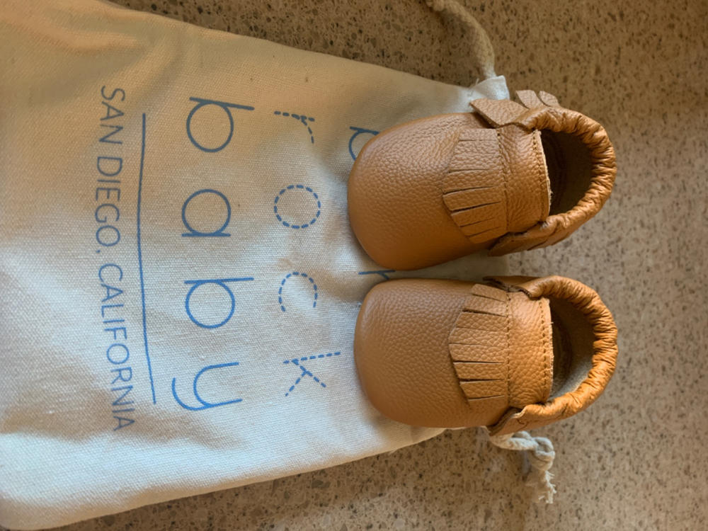 Ginger Baby Moccasins - Customer Photo From Leisa Stricker