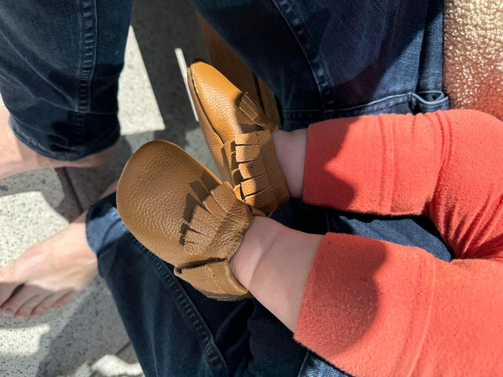 Classic Brown Baby Moccasins - Customer Photo From Rochelle Swartz