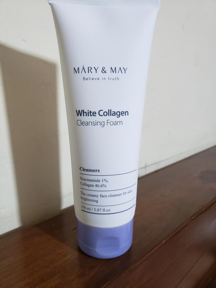 White Collagen Cleansing Foam 150ml (Limpieza reafirmante) - Customer Photo From Marisol Hernández 