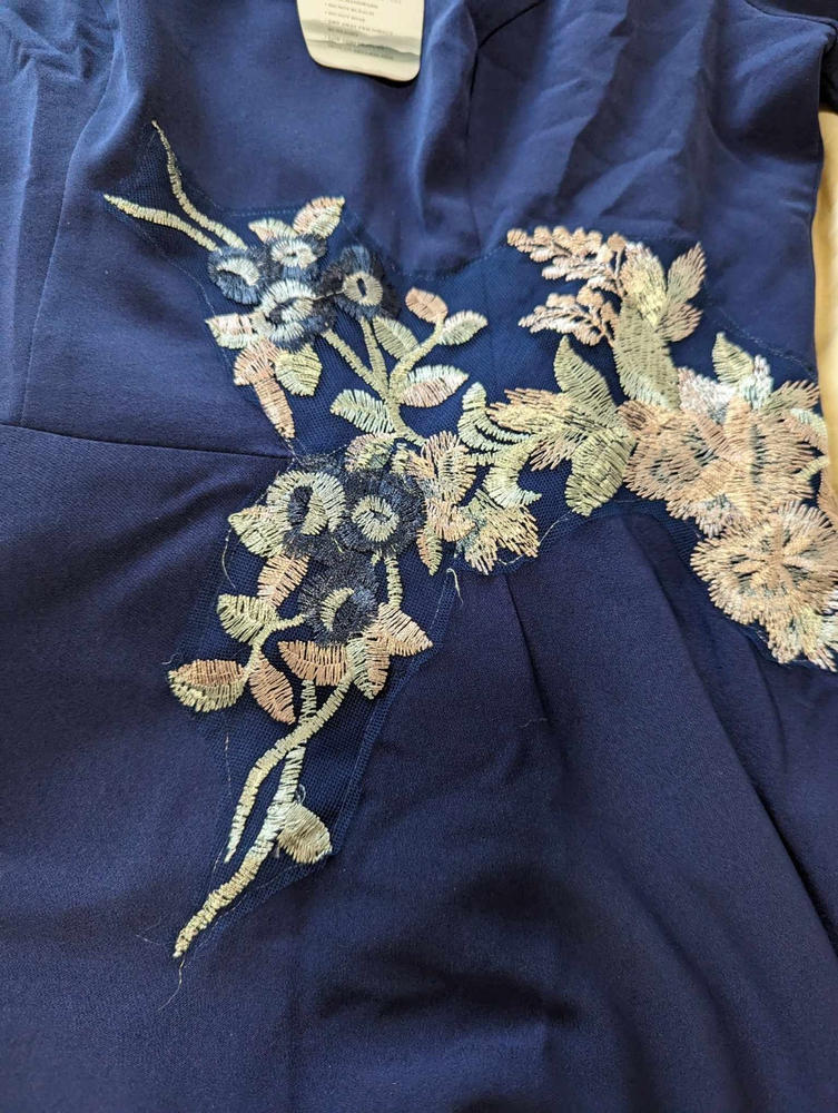 Floral embroidery, A line long Qipao - Customer Photo From Shirley Bridges