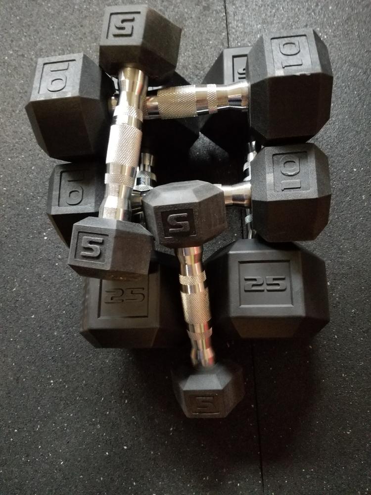 Pair of Black Coated Hex Dumbbells - Customer Photo From Lam Nguyen