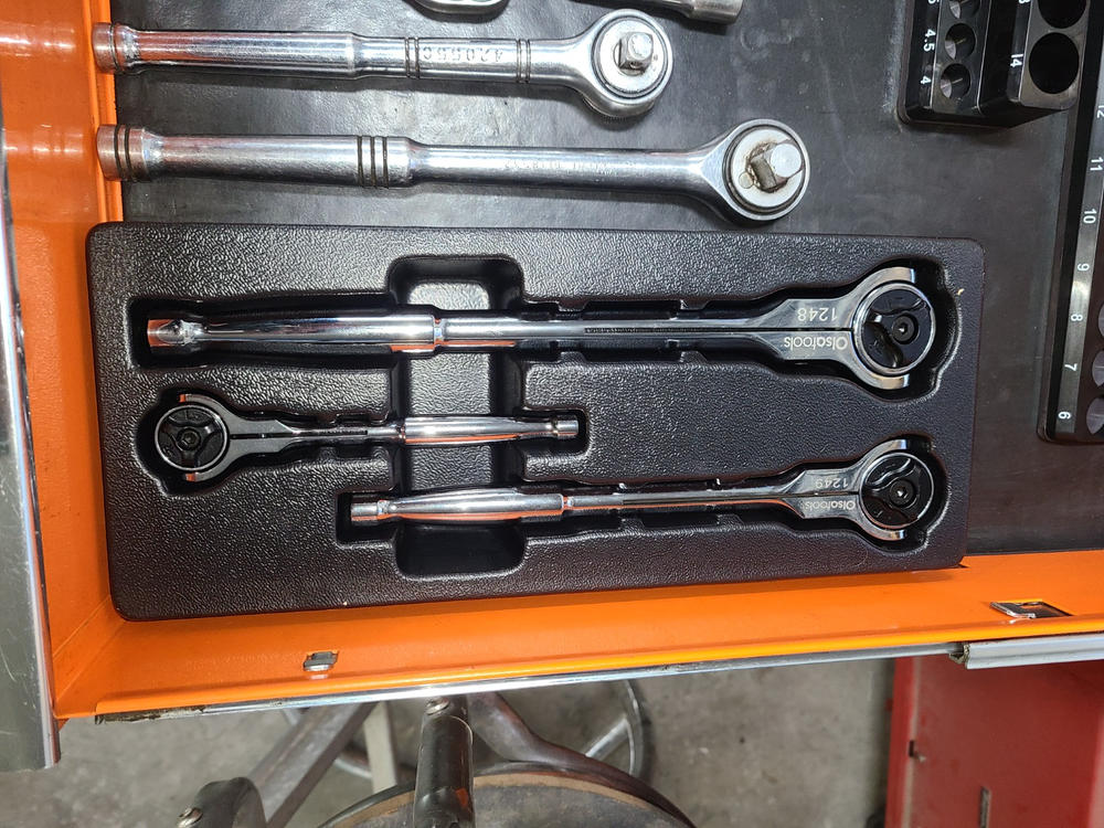 Olsa Tools Swivel Head Ratchet 90 Tooth Round Head Olsa Tools