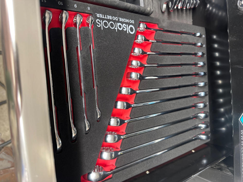 15 Pc Combination Wrench Set | 15-Degree Angle Offset - Customer Photo From Cody B.
