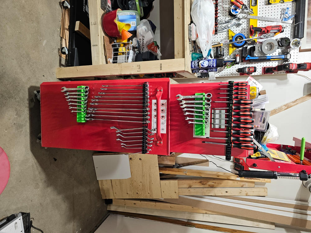 Magnetic Wrench Holder - Customer Photo From Derek B.