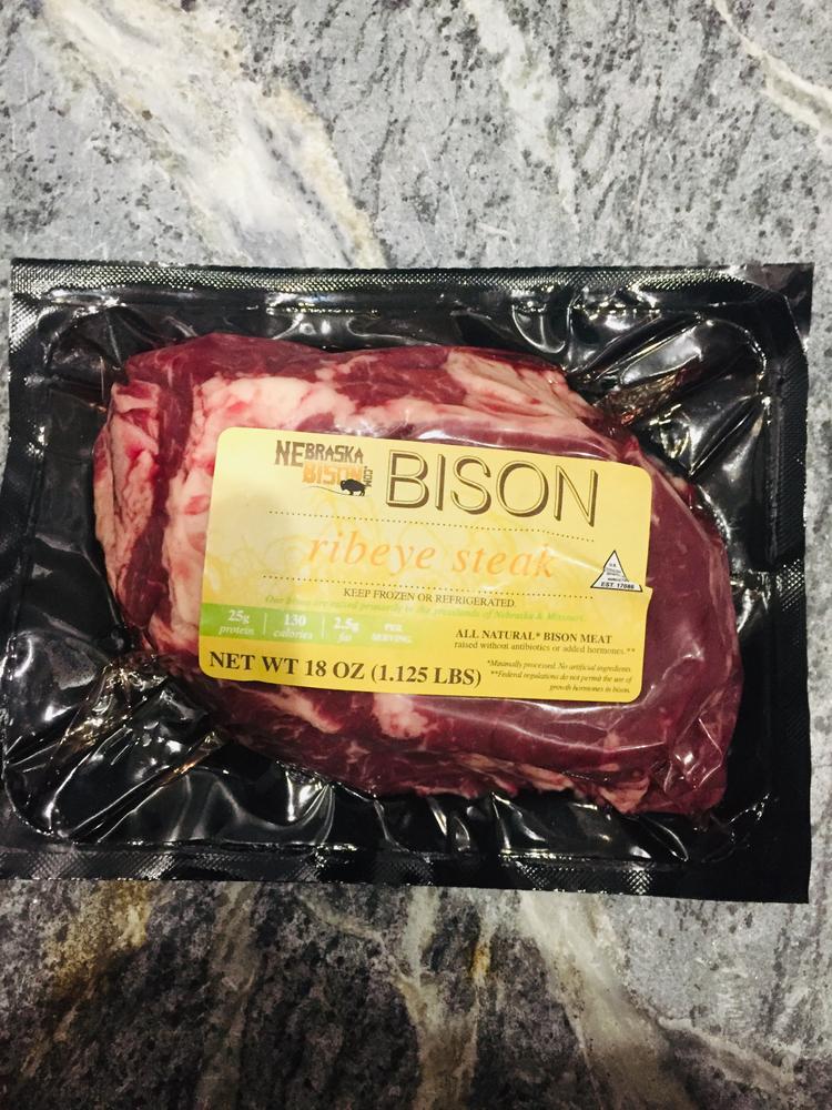 Extra Thick Bison Ribeye Steaks - Customer Photo From Larry Shobe 