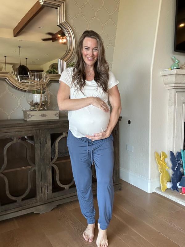 Everyday Maternity & Nursing T-shirt | White - Customer Photo From Karra Herrick