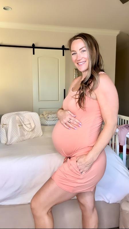 Bamboo Maternity & Postpartum Lounge Short | Vintage Coral - Customer Photo From Karra Herrick