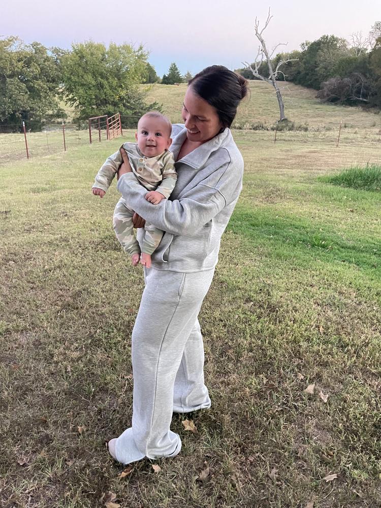 Cloud Fleece Half Zip Nursing Pullover | Dusty Mauve - Kindred Bravely