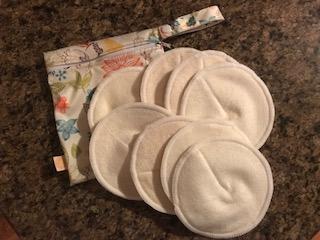 Kindred Bravely Organic Reusable Nursing Pads 10 Pack | Washable Breast  Pads for Breastfeeding with Carry Bag