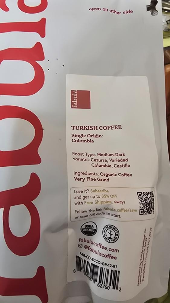 Turkish Coffee - 12oz - Customer Photo From Joyan McCormick
