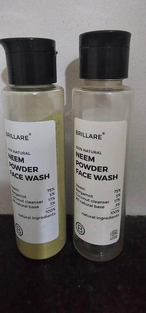 Neem Powder Face Wash For Acne Prone Skin, 30g - Customer Photo From Prakash R.