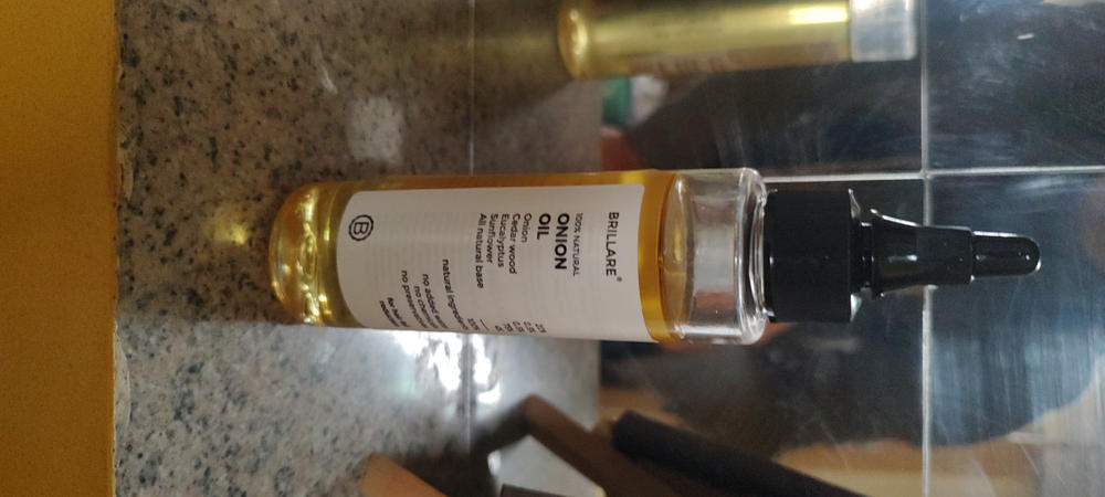 Onion Hair Oil for Hair Fall Reduction - Customer Photo From VIKASSHUKLA ..