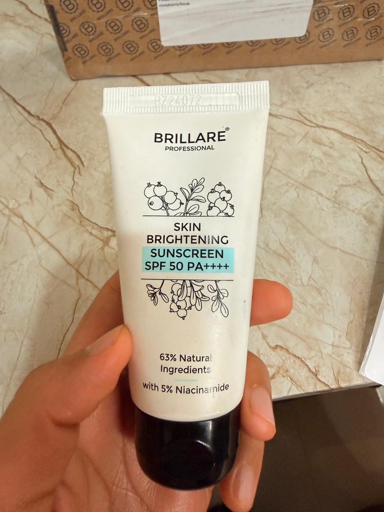 Skin Brightening Invisible Sunscreen with SPF50 - Customer Photo From Muskan