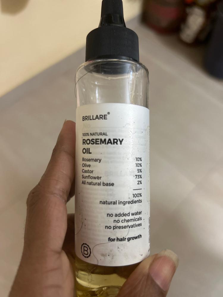 Rosemary Hair Oil for Hair Growth - Customer Photo From Ashwini P.